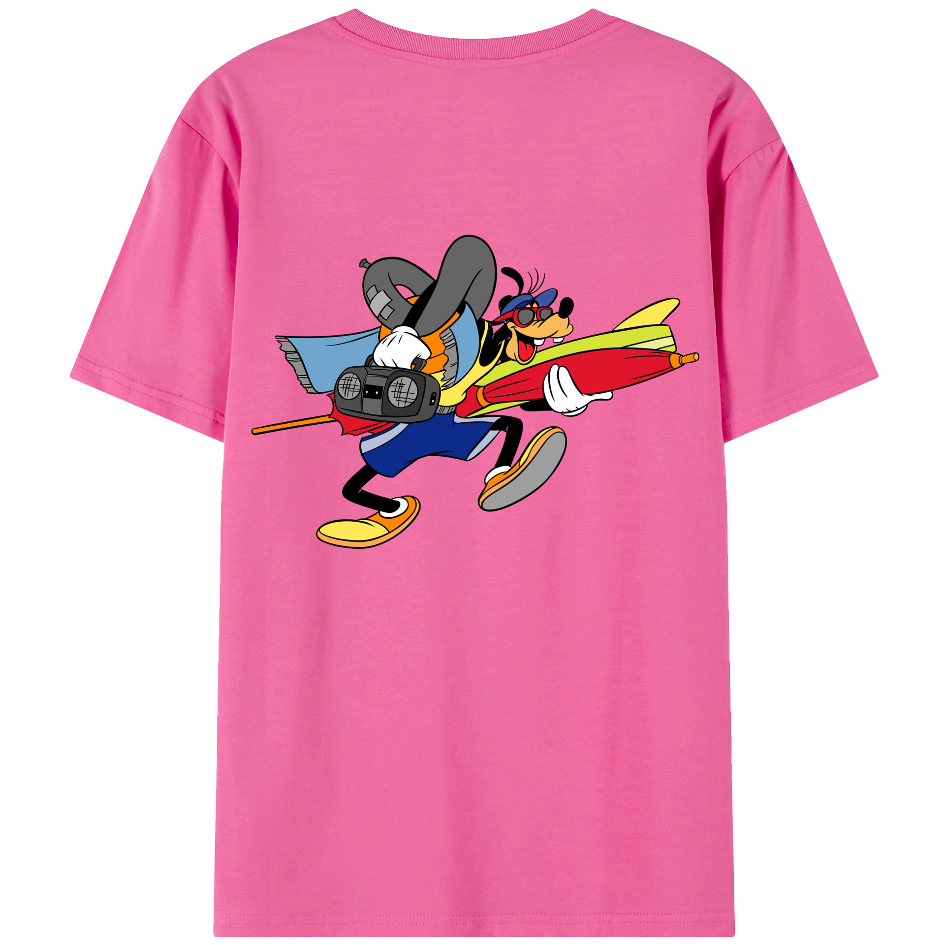 （画像用） ミッキーマウス Mickey Mouse レディース半袖Tシャツ(バックプリント)